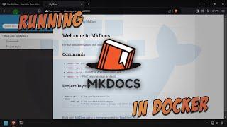 Run MkDocs - Read the Docs Alternative - in Docker