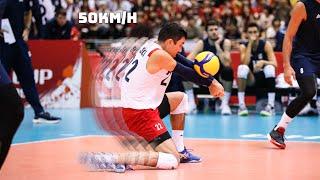 He is the FASTEST Volleyball Libero !!! Erik Shoji | Crazy Skills