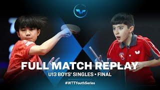 Thitaphat PREECHAYAN (THA) VS Faraz SHAKIBA (IRI) | U13 BS F | WTT Youth Contender Batumi 2023