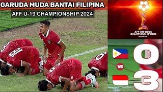 INDONESIA VS FILIPINA - AFF CUP U-19 GRUP A 2024 - SIARAN LANGSUNG DARI STADION GBT SURABAYA