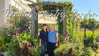 Garden Tour of a Country Home's Beautiful & Tranquil Backyard