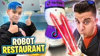 THE TIK TOK ROBOT RESTAURANT (Funhouse Family Vlog)