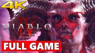 Diablo 4 Full Walkthrough Gameplay - No Commentary 4K (PC Longplay)