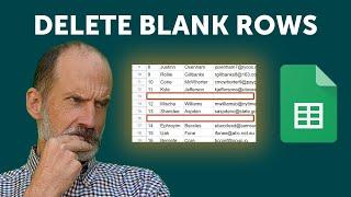 Google Sheets *-* Delete Blank Rows