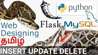 Insert Update Delete Using Flask Framework in Python MySQL 2020 Tamil