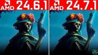 AMD Driver Update 24.7.1 vs 24.6.1 Driver Comparison (RX 6600)