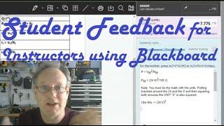 Adding Student Feedback on Blackboard