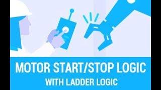 Motor start:stop logic with ladder logic | PLC Programming | PLC PROGRAMMING TUTORIAL FOR BEGINNERS