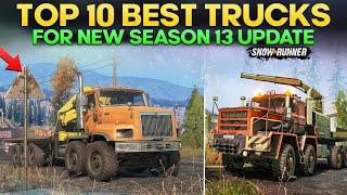 Top 10 Must Have Trucks For New Season 13 Update in SnowRunner You Need to Know