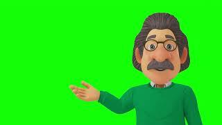 Man talking green screen animation background, 3D animation video #greenscreen #animation #cartoon