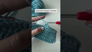 Crochet Stitches Tutorial: Extended Single Crochet