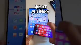 Huawei Mate XT vs 3 iPhone  #huaweimatext #huaweitriplefold #smartphone #music #hiphop #NexTechie