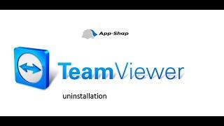 how to uninstall TeamViewer