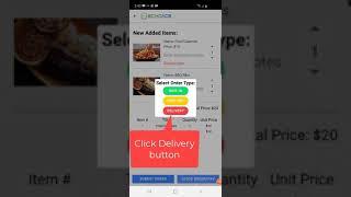 How to place delivery order with EchoAce menu app