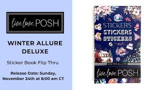 WINTER ALLURE DELUXE STICKER BOOK | FLIP THROUGH