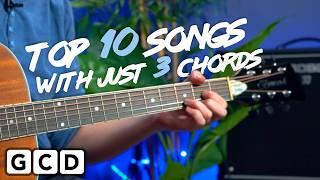 Play 10 guitar songs with 3 EASY chords | G, C and D major