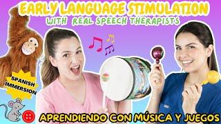 Aprendiendo con Música y Juegos | Learn through Music & Play | Early Language Stimulation in Spanish