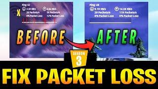 How To Fix Packet Loss Fortnite Chapter 3 Season 3! (Reduce Ping, Get No Packet Loss Guide)