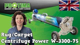 Protima Rug Carpet Centrifuge Power W-3300-75 NEW DESIGN