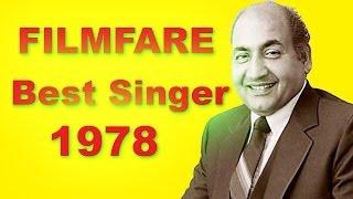 Filmfare Award For Best Male Playback Singer In 1978 - Mohammad Rafi