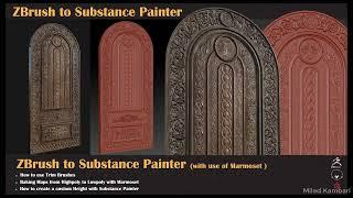 Free Tutorial Zbrush to Substance Painter with use of Marmoset