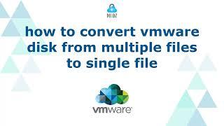 how to convert vmware virtual disk from multiple files to single file