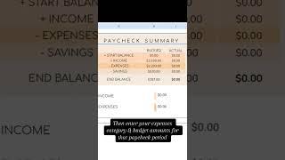 Payday routine using my Ultimate Budget By Paycheck template.