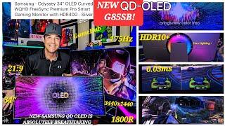 New Samsung QD-OLED Curved G8 ODYSSEY Smart Gaming Monitor34” Ultra WQHD Review ProSetup GamePlay