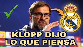 ¡BOMBAZO! ¡MIRA LO QUE DIJO KLOPP SOBRE EL REAL MADRID! ¡SORPRENDIÓ A TODOS! | NOTICIAS DEL MADRID