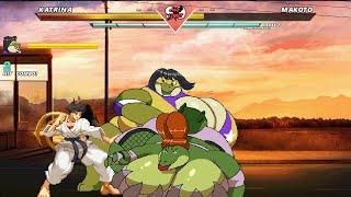 Katrina Vs Makoto | Mugen Fighting Games