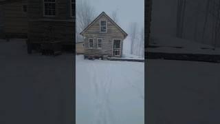 Cozy cabin.  #snow #offgrid #Cozy #cozycabin #cozyfireplace #cabininthewoods  #offgridliving