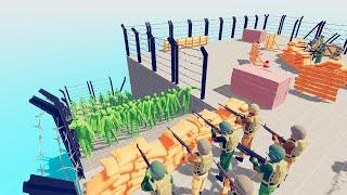 Zombie 100 Units vs Army Soldier - Totally Accurate Battle Simulator TABS