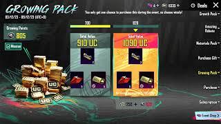 Purchasing New Growing Pack In PUBG Mobile