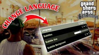 How to Change Language in GTA San Andreas Definitive Edition | Gta San Andreas Language Change  #gta