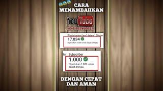 Pemula wajib coba!!!!! Cara menambahkan 1000 subscriber dengan cepat!!!!!! #shorts