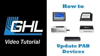 PAB device update via GHL Control Center