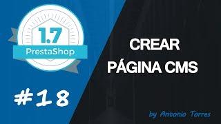 Curso PrestaShop 1.7 #18 Crear página CMS