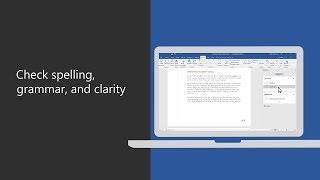 How to check spelling, grammar, and clarity with Microsoft Word 2016