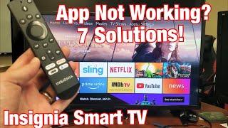 Insignia Smart TV: App Not Working? Netflix, Prime Video, Hulu, HBO, Vue, Sling, etc