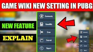 Pubg Mobile Game Wiki New Setting / Feature Full Details