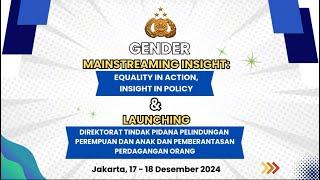 GENDER MAINSTREAMING INSIGHT: EQUALITY IN ACTION, INSIGHT IN POLICY