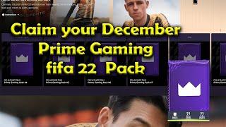 fifa 22 December Prime pack claim and opening