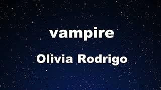 Karaoke vampire - Olivia Rodrigo 【No Guide Melody】 Instrumental, Lyric