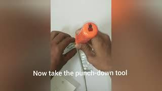 How to punch-down a cat6 keystone and another side rj 45 Jack