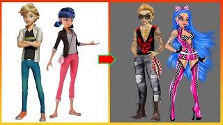 Miraculous Ladybug Catnoir Glow Up Into Bad Boy, Bad Girl - Cartoon World #transformation