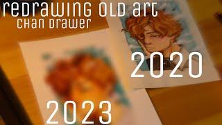 Chan Drawer || redrawing old art || art process