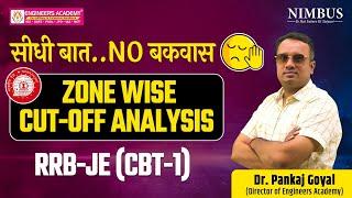 RRB JE 2024 CBT 1 Zone Wise Cut Off Analysis | RRB JE Expected Cut Off 2024 | RRB JE Answer Key 2024