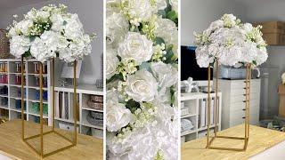 White Flower Arrangement Tutorial - Wedding, Baby Shower