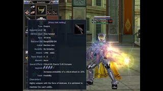 Crit Test +4 Sharp Dark Gatling - RF Online PlayPark PH