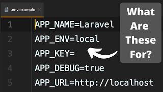 Laravel .env.example: APP_XXX Values Explained